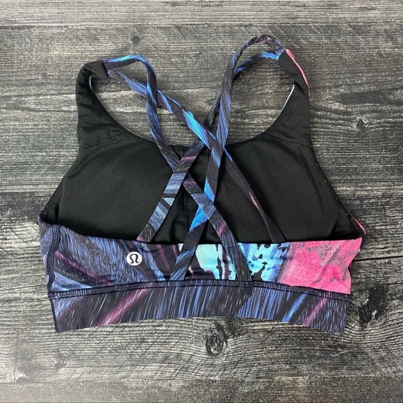 Lululemon Athletica Wild Thing Camo Brown Earth Multi Energy Bra - Picture 4 of 5